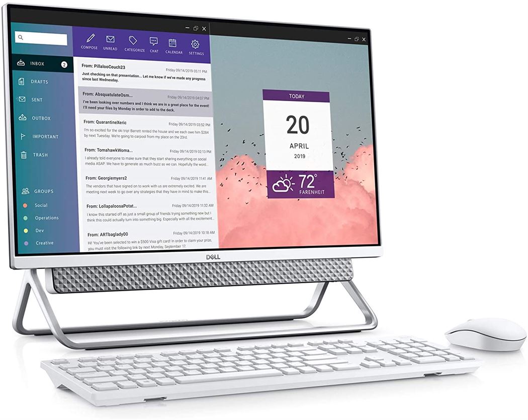 Dell All In One PC 5400 CORE I5  (6500) SILVER